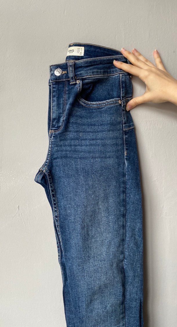 MNG Kadın Mavi Dar Kesim Kot Pantolon - Görsel 3