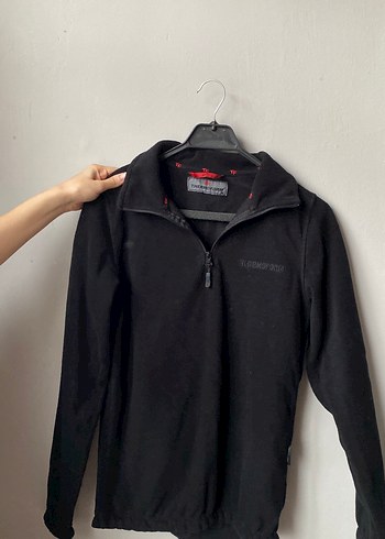 Siyah Renkli Fermuarlı Erkek Sweatshirt - Görsel 2