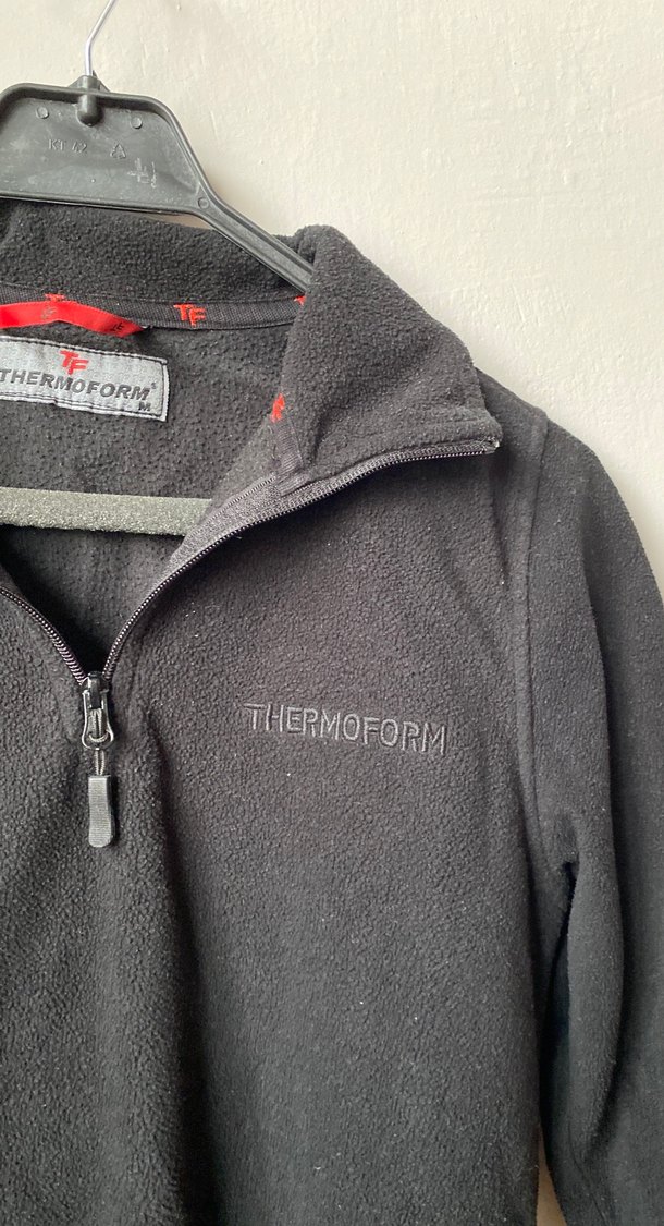 Siyah Renkli Fermuarlı Erkek Sweatshirt - Görsel 4