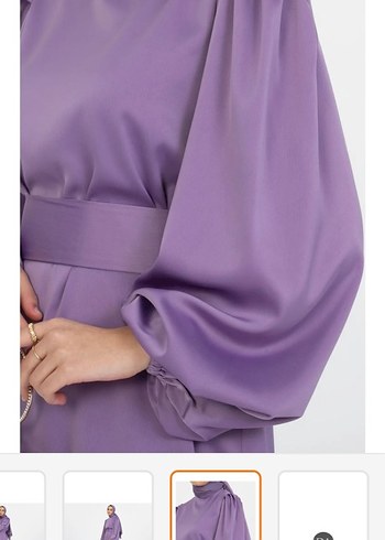 Meliha Tatar saten elbise 36 beden çok iyi - Görsel 2