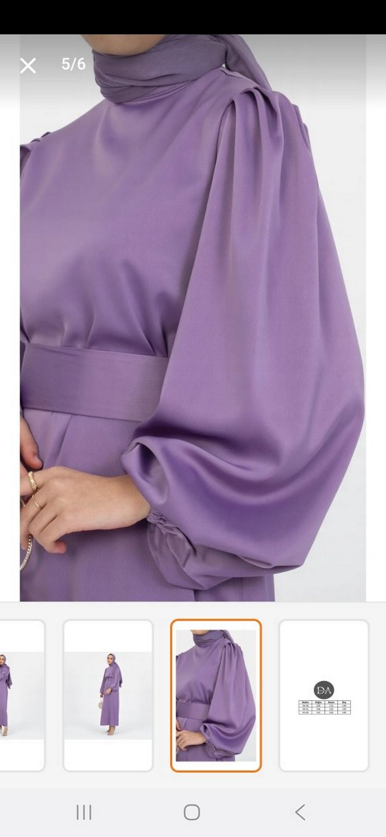 Meliha Tatar saten elbise 36 beden çok iyi - Görsel 2