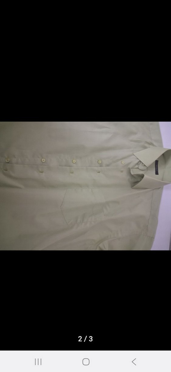 Düğmeli mavi yeşil Erkek Gömlek - Görsel 5