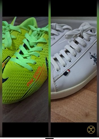 Erkek Beyaz Spor Ayakkabı Velcro Bağcıklı 34noçoçuk - Görsel 6