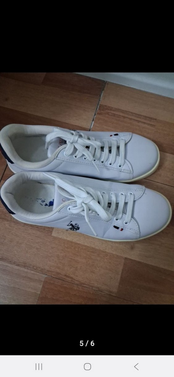 Erkek Beyaz Spor Ayakkabı Velcro Bağcıklı 34noçoçuk - Görsel 4