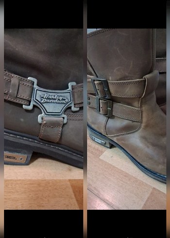 Harley Davidson Kahverengi Deri Biker Bot Orjinaldir - Görsel 3