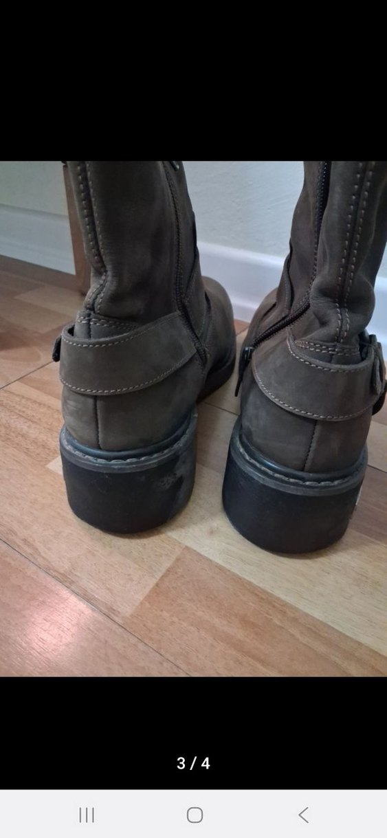 Harley Davidson Kahverengi Deri Biker Bot Orjinaldir - Görsel 5