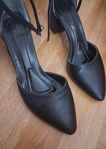 siyah topuklu aykkabı - Görsel 2