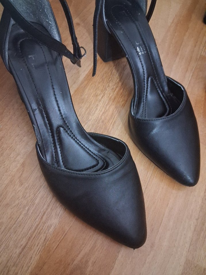 siyah topuklu aykkabı - Görsel 2