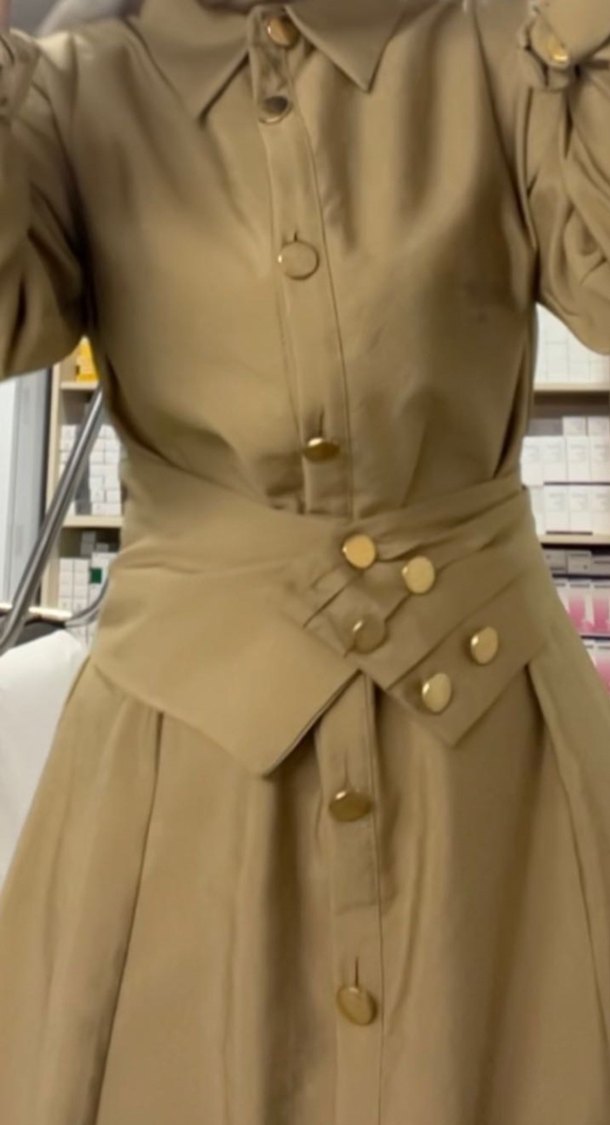 Haki kadın elbise 1000tl - Görsel 2