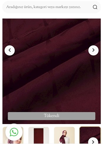 Bordo imanoor Kadın Şal - Görsel 3