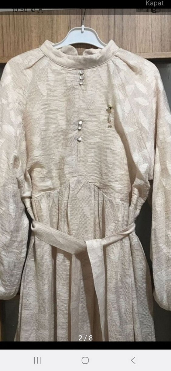 marka Bej Bohem Uzun Salaş Kadın Elbise - Görsel 4