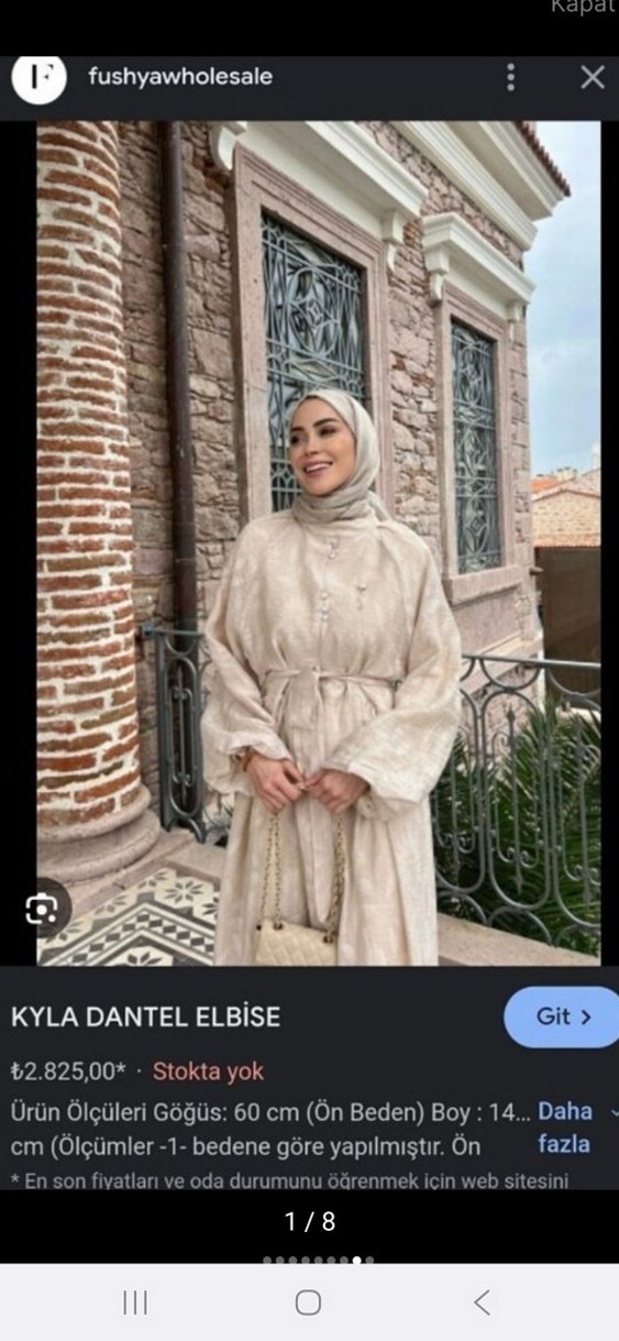 marka Bej Bohem Uzun Salaş Kadın Elbise - Görsel 2