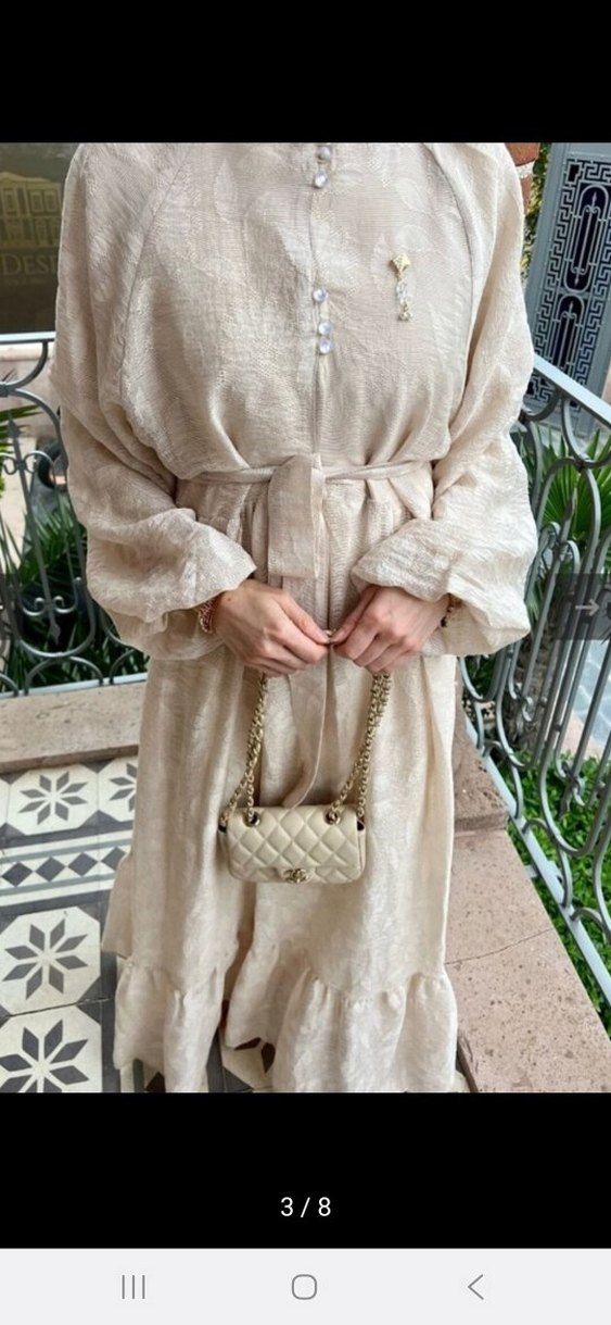 marka Bej Bohem Uzun Salaş Kadın Elbise - Görsel 5