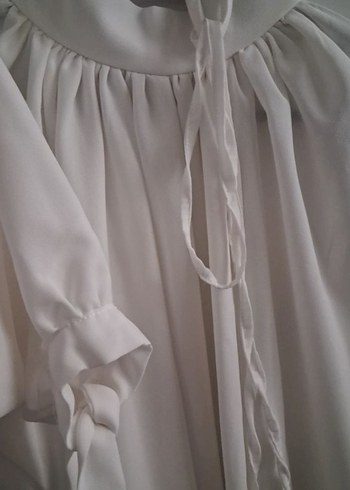 Henza Beyaz şık 1 beden pantalonlu takım - Görsel 5