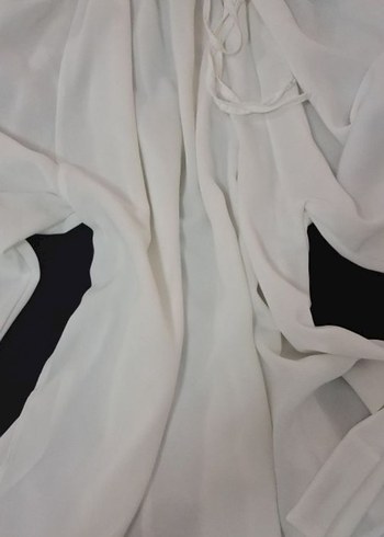 Henza Beyaz şık 1 beden pantalonlu takım - Görsel 6