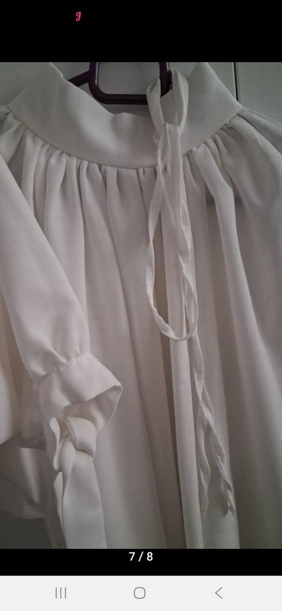 Henza Beyaz şık 1 beden pantalonlu takım - Görsel 5