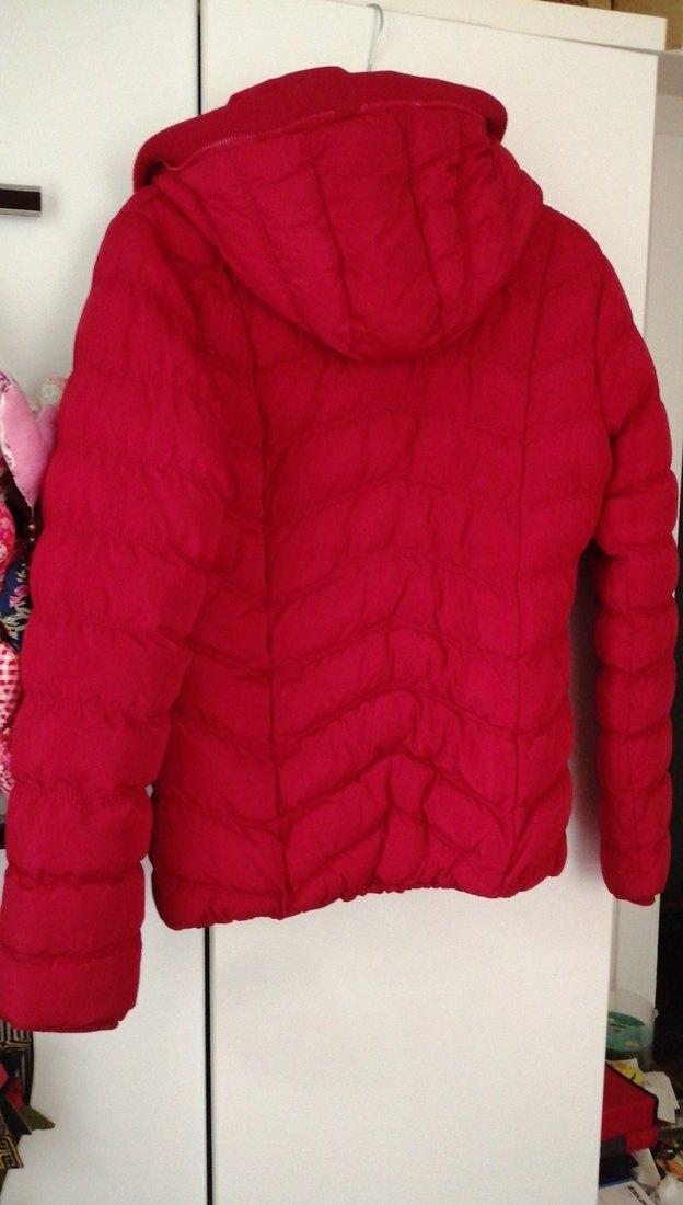 Mudo Kadın Kırmızı Kış Montu - Görsel 3