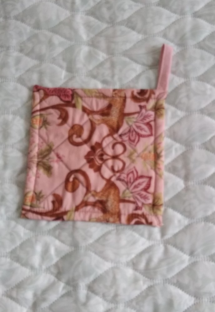 Nakışlı Pembe Tutacak - Görsel 2