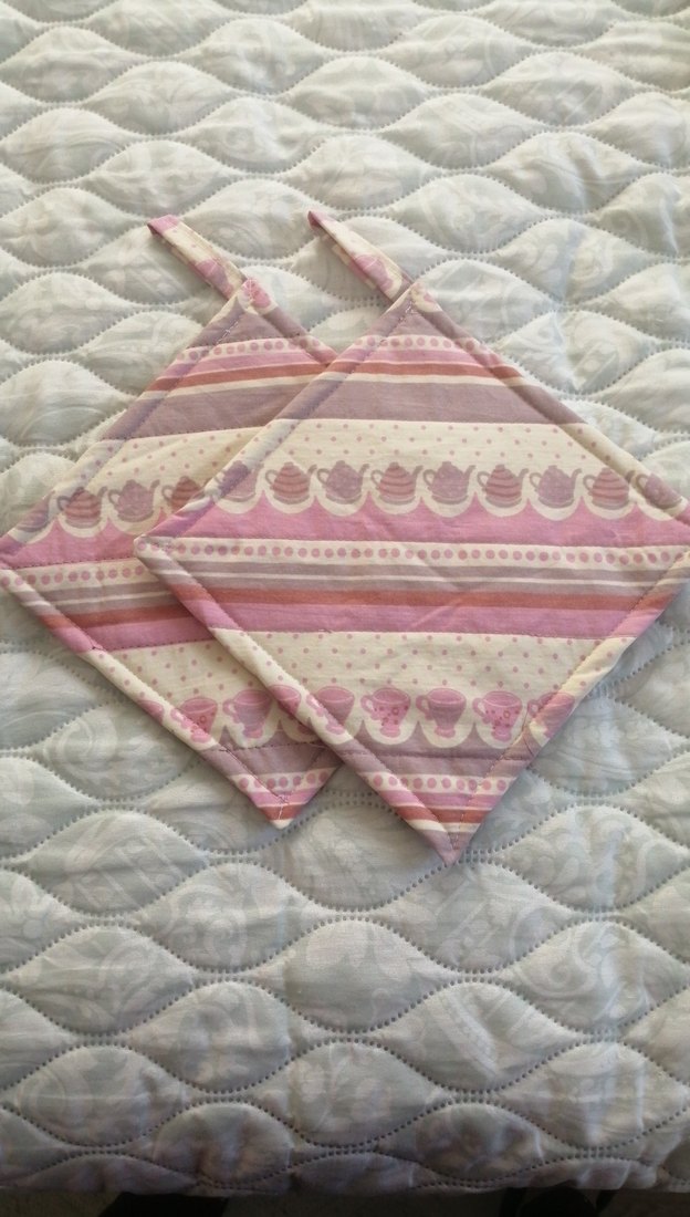 Nakışlı Pembe Renkli mutfak tutacak Seti - Görsel 2