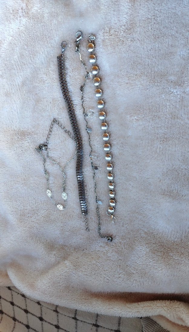 Yılan Desenli Zincir Detaylı Bohem Kadın 4'lü bileklik, - Görsel 3