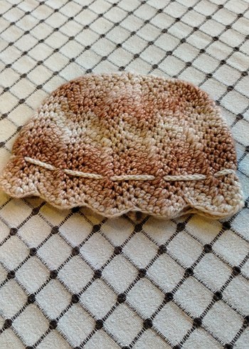 Bej el örgüsü Kadın Bere - Görsel 2