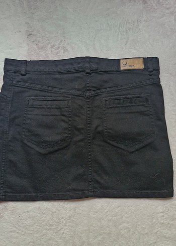 Fred Perry Siyah Kadın Denim Mini Etek
