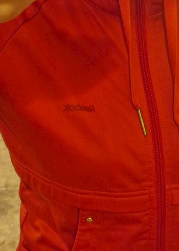 REEBOK Kadın Kırmızı Fermuarlı Spor Ceket - Görsel 4