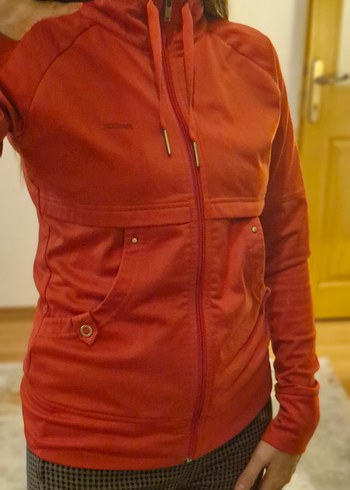 REEBOK Kadın Kırmızı Fermuarlı Spor Ceket - Görsel 6