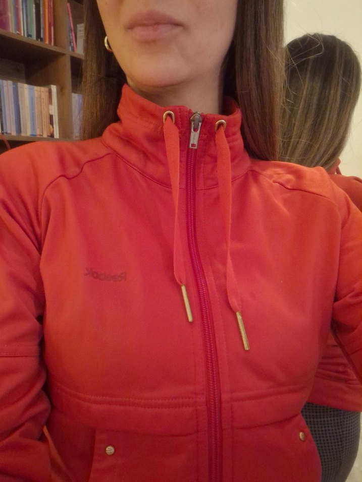 REEBOK Kadın Kırmızı Fermuarlı Spor Ceket - Görsel 5