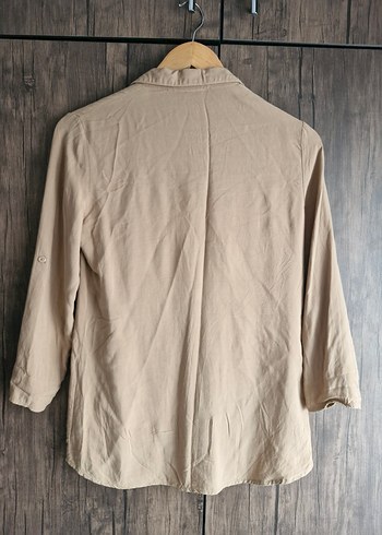 Trendyol Sütlü Kahve Rengi Düğmeli Kadın Gömlek - Görsel 2