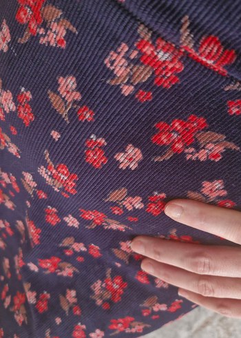 DEFACTO Kadife Elbise, Uzun Kollu - Görsel 7