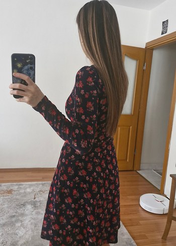 DEFACTO Kadife Elbise, Uzun Kollu - Görsel 3