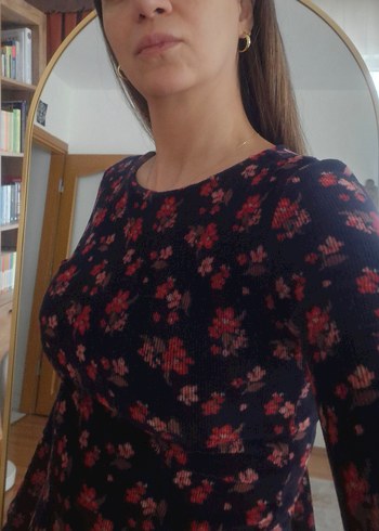 DEFACTO Kadife Elbise, Uzun Kollu - Görsel 5