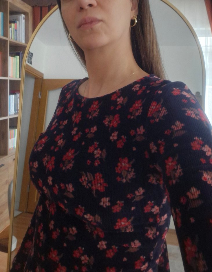 DEFACTO Kadife Elbise, Uzun Kollu - Görsel 5