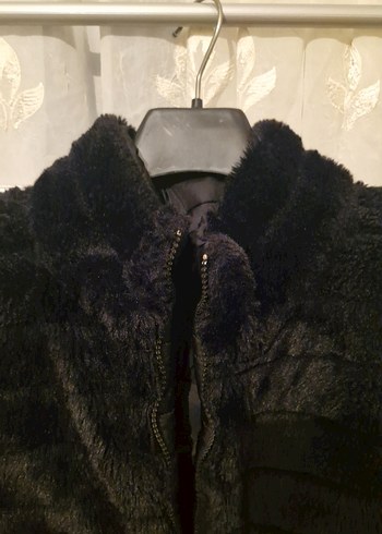 Tiffany Tomata, Çift Yön Kullanımlı Siyah Kadın Kürk Mont - Görsel 2