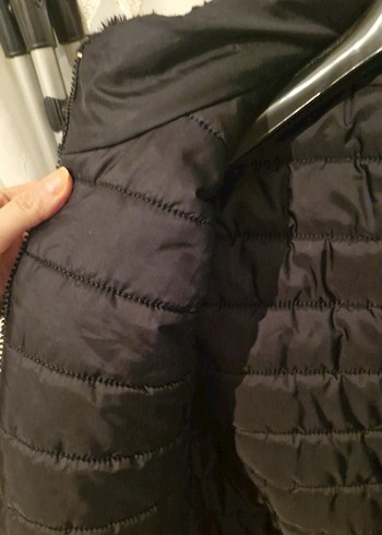 Tiffany Tomata, Çift Yön Kullanımlı Siyah Kadın Kürk Mont - Görsel 9