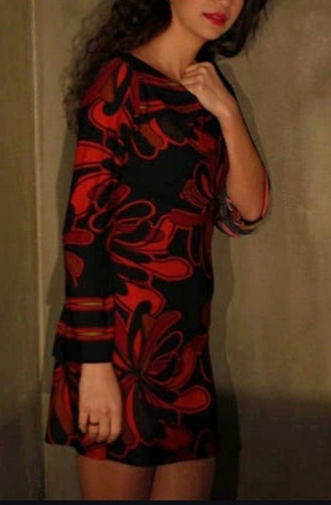 CARMEN, Çiçek Desenli Uzun İspanyol Kollu Bohem Mini Elbise - Görsel 2