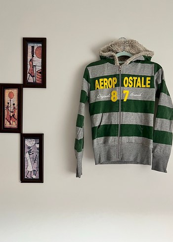 Fermuarlı Gri Sweatshirt