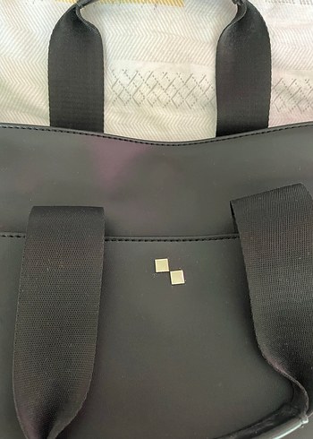 Siyah Deri Tokalı Kadın Çanta - Görsel 2