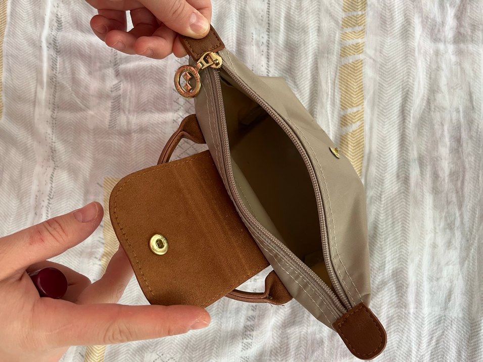 Bej Deri Tokalı Kadın Çanta - Görsel 5