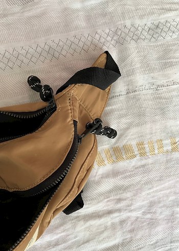 Bej Kemerli Kadın Bel Çantası - Görsel 3