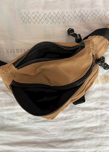 Bej Kemerli Kadın Bel Çantası - Görsel 2