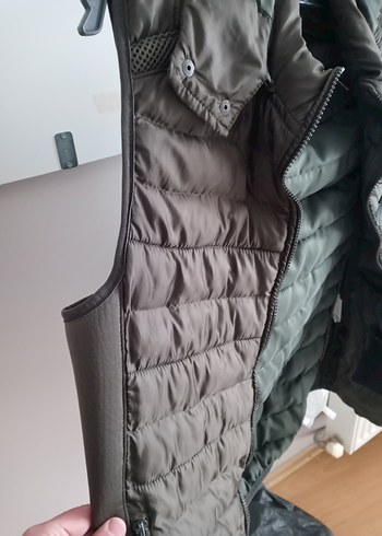 Gri Kapüşonlu Erkek Spor Yelek  S beden - Görsel 4