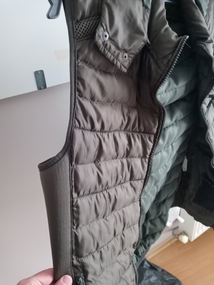 Gri Kapüşonlu Erkek Spor Yelek  S beden - Görsel 4