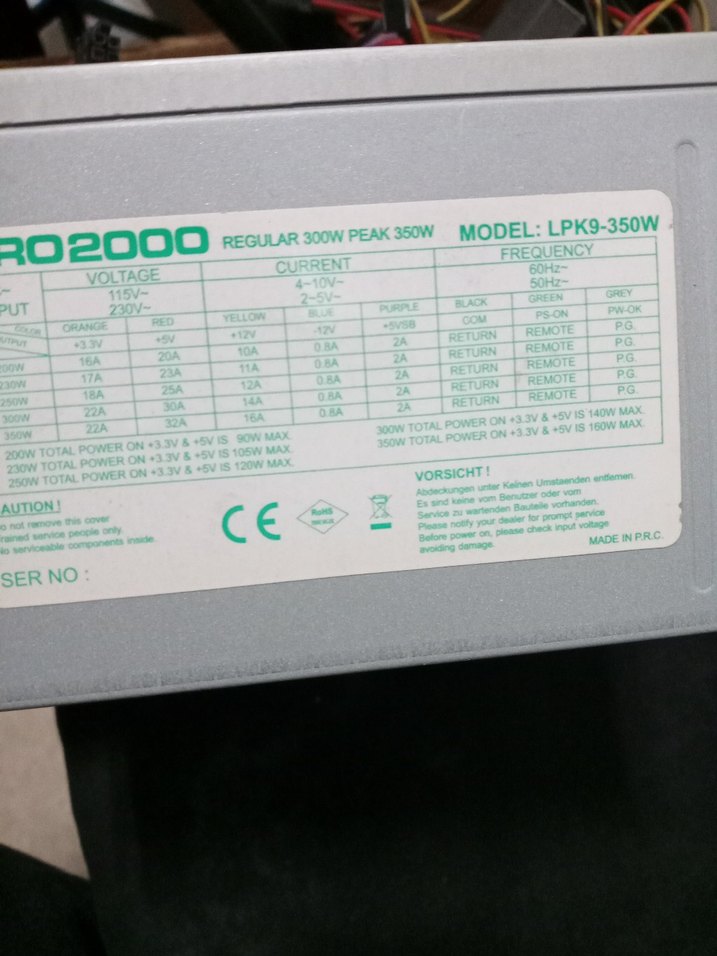 Power supply 350w - Görsel 2