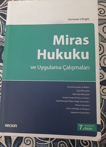 Miras hukuku Rona Serozan 