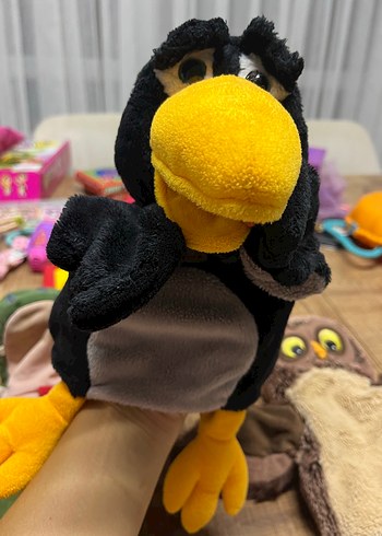 Ikea Peluş Oyuncak Seti: Baykuş, Karga ve Timsah