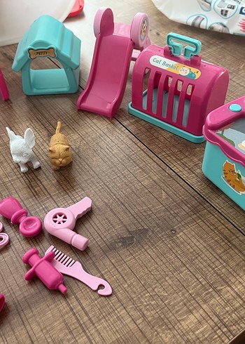  Beden Pembe Pastel Mini Oyuncak Seti