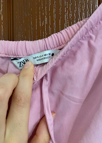 s Beden Pembe Midi Kadın Rahat Kesim Pantolon