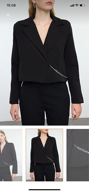 34 Beden siyah Renk Blazer Ceket